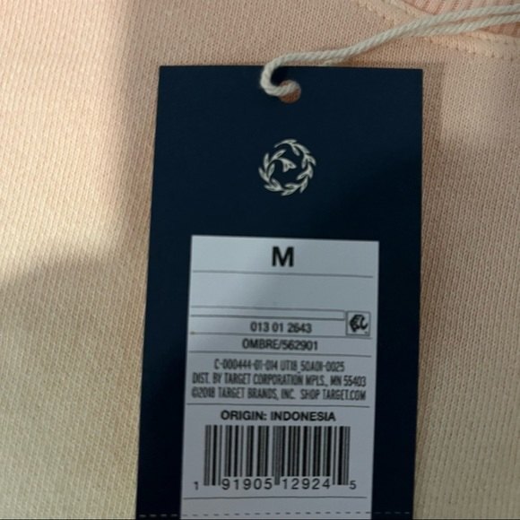 NWT Universal Thread Orange Ombré Crew Sweatshirt Size Medium - Picture 6 of 6